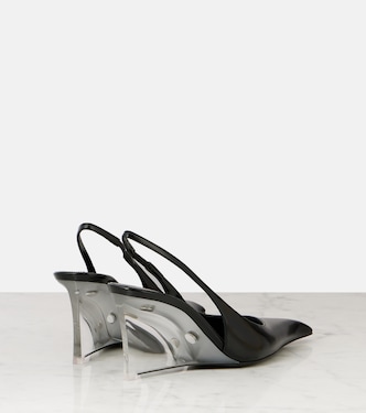 Escarpins compensés Miller 80 en cuir | Saint Laurent