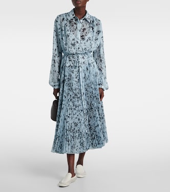 Jones printed chiffon shirt dress | Proenza Schouler