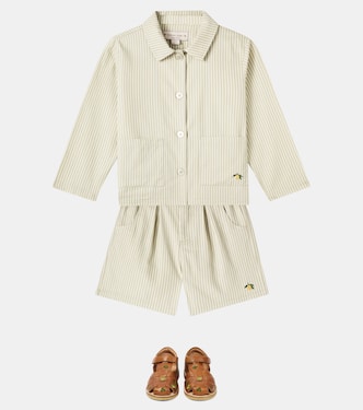 Frankie striped cotton overshirt | Konges Sløjd