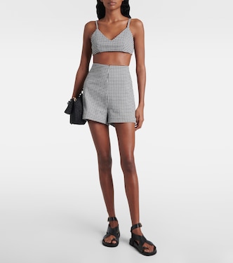 Shorts a vita alta a quadretti | Róhe