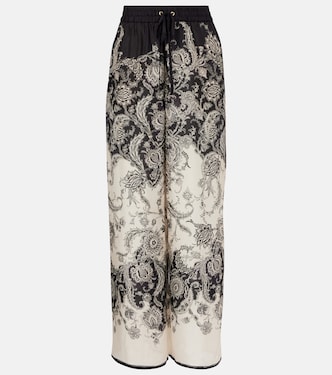 Pantalones anchos Rhiannon de seda | Zimmermann