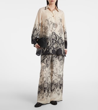 Pantalon ample Rhiannon en soie | Zimmermann