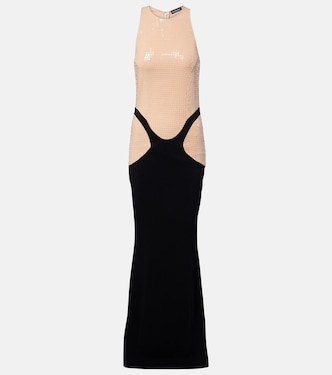 Sequined crêpe gown | Mugler