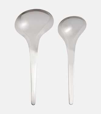 Bloom set of 2 stainless steel spoons by Helle Damkjær | Georg Jensen