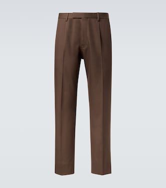 Cotton and wool straight pants | Zegna