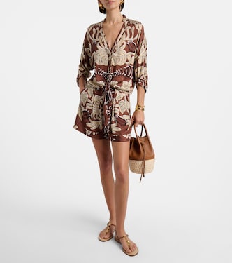 Bedrucktes Top Azia | Poupette St Barth