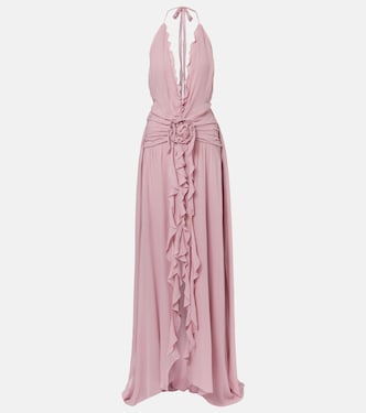 Robe aus Georgette mit Rüschen | Blumarine