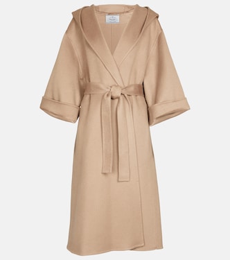Belted double-face cashmere coat | Prada