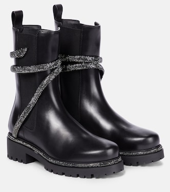 Botas Chelsea Cleo de piel con adornos | Rene Caovilla