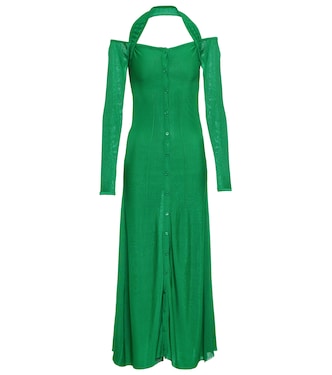 La Robe Lagoa off-shoulder maxi dress | Jacquemus