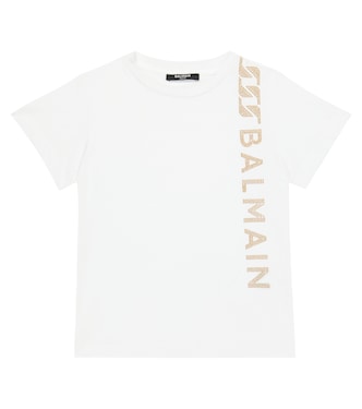Embellished cotton T-shirt | Balmain Kids