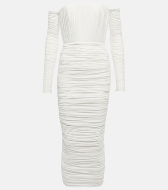 Sterling off-shoulder midi dress | Alex Perry