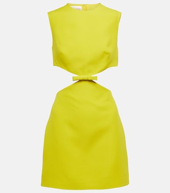 Vestido corto de lana y seda | Valentino