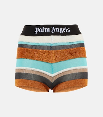 Shorts Lurex in maglia a righe | Palm Angels