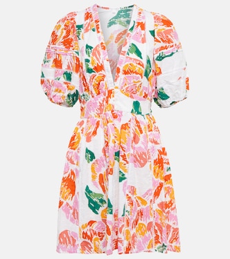 Reina printed cotton minidress | Poupette St Barth