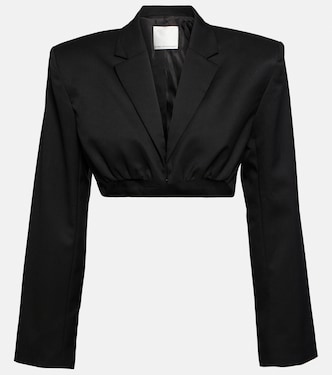 Blazer cropped de lana | Christopher Esber