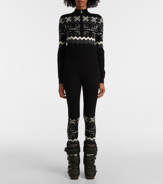 Nordic intarsia wool half-zip sweater | Perfect Moment