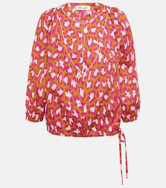 Top Juliette in misto cotone con stampa | Diane von Furstenberg