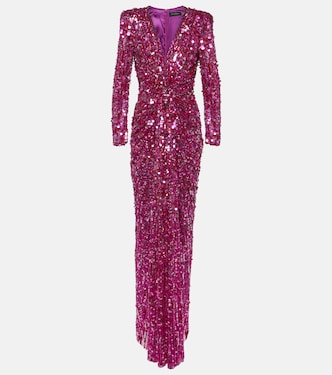 Abito lungo Gazelle con paillettes | Jenny Packham