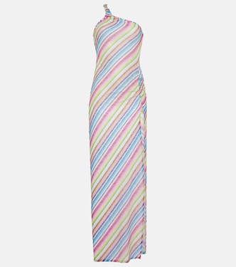 One-Shoulder-Maxikleid aus Häkelstrick | Missoni