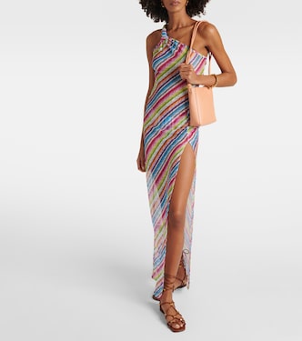 One-Shoulder-Maxikleid aus Häkelstrick | Missoni