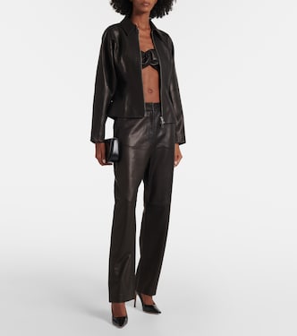 Pantaloni regular in pelle | The Sei