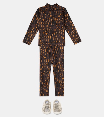 Camiseta Leopard de mezcla de algodón | Mini Rodini