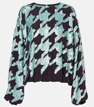 Felpa in seta pied-de-poule | Dries Van Noten