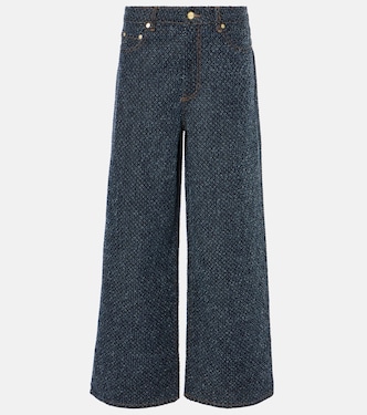 Jean ample Fluffy à taille mi-haute | Ganni