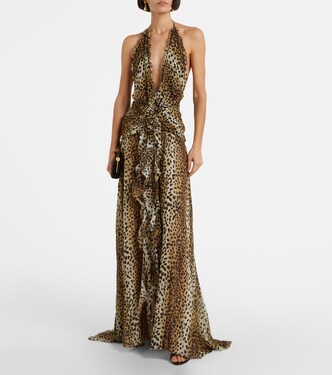 Georg leopard-print maxi dress | Blumarine