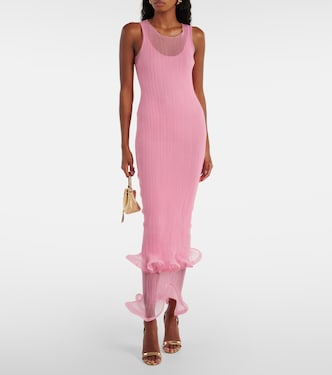 Robe midi Daniella à volants | Simkhai