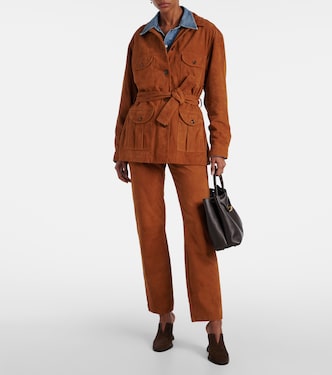 Viva Sahariana belted suede jacket | Blazé Milano