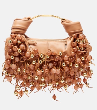 Foam beaded leather shoulder bag | Zimmermann