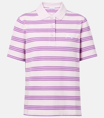 Icon Stripe 코튼 폴로 셔츠 | Burberry