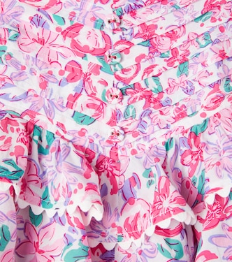 Alizee floral ruffled skirt | Poupette St Barth Kids