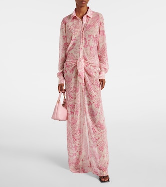 Robe chemise imprimée | Versace