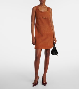 Vestido corto de ante | Versace