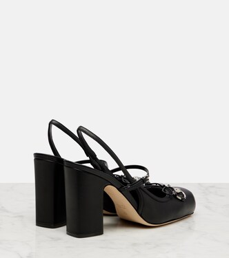 Escarpins slingback Horsebit 90 en cuir  | Gucci