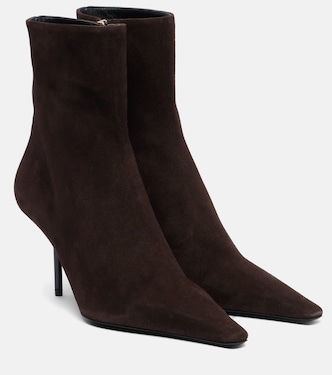Pointy 75 suede ankle boots | Victoria Beckham