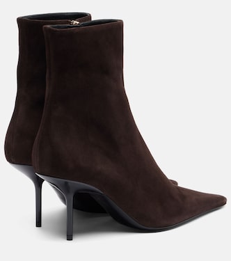 Pointy 75 suede ankle boots | Victoria Beckham