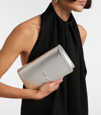 Bettina metallic leather clutch | Christian Louboutin