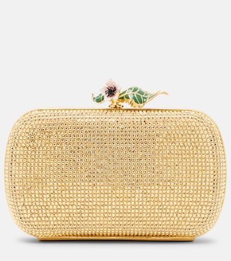 Verzierte Clutch Knot Mini aus Veloursleder | Bottega Veneta