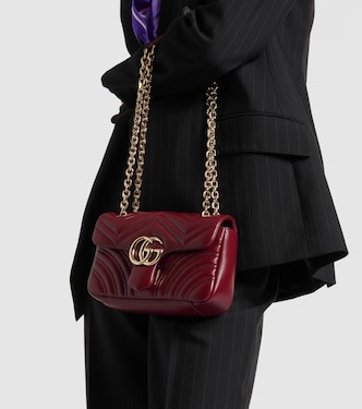 Schultertasche GG Marmont Small aus Leder | Gucci