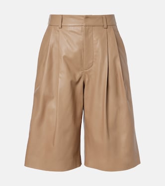 Leather Bermuda shorts | Yves Salomon