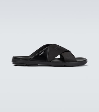 Criss-cross logo slides | Prada