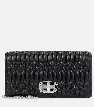 Borsa a spalla in pelle matelassé | Miu Miu