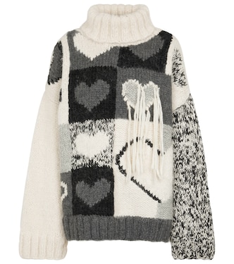 Jersey de mezcla de lana en intarsia | Joseph