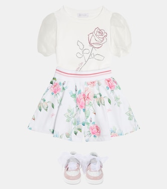 Floral cotton shorts | Monnalisa