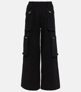 Pantalon cargo ample à taille haute en coton mélangé | Amiri