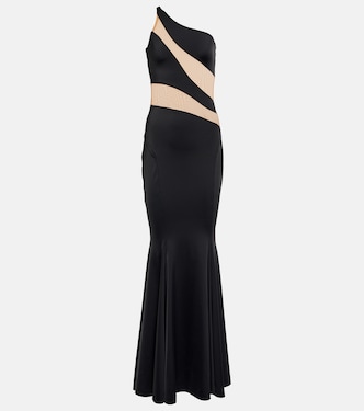Robe aus Jersey mit Mesh | Norma Kamali